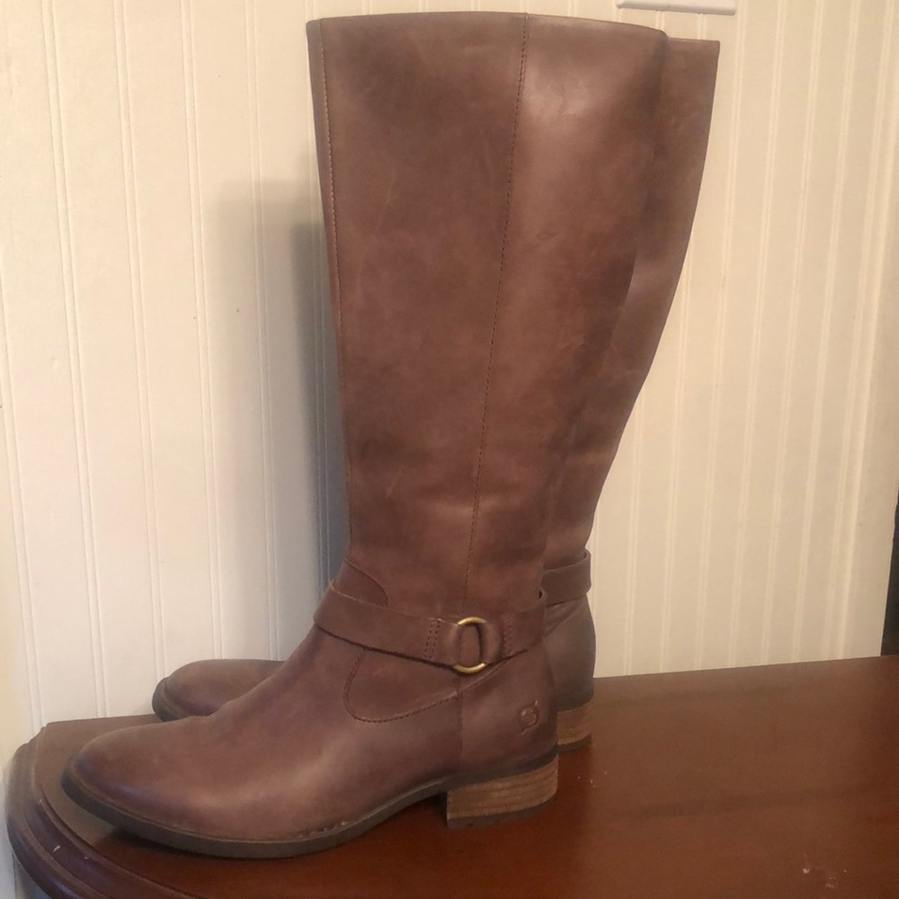 Born Saddler Handcrafted Leather/Suede Tall Boot